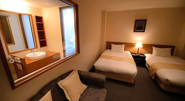 Двухместный номер Deluxe Hotel New Palace Aizuwakamatsu