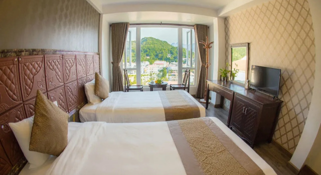 Двухместный номер Deluxe с видом на горы Gem Sapa Hotel