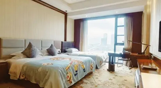Семейный номер Standard с красивым видом из окна Jiangsu Haizhou Bayview Conference Center