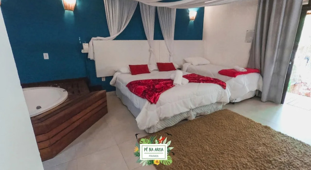 Двухместный номер Deluxe с видом на море Hotel Pé na Areia