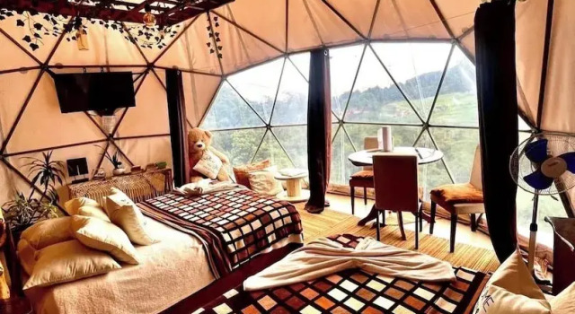 Двухместный номер Standard с видом на горы Poas Volcano Observatory Lodge & Glamping
