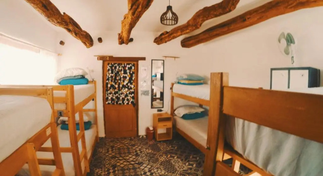 Кровать в общем номере Rey Lagarto Hostel