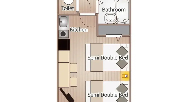 Номер Standard Nakatsu Sakae Mansion
