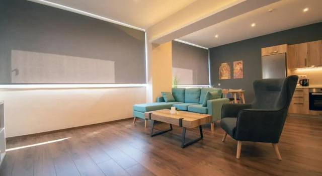 Abstract Flat With Urban View