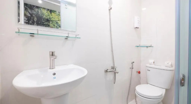 Кровать в общем номере Beauty House