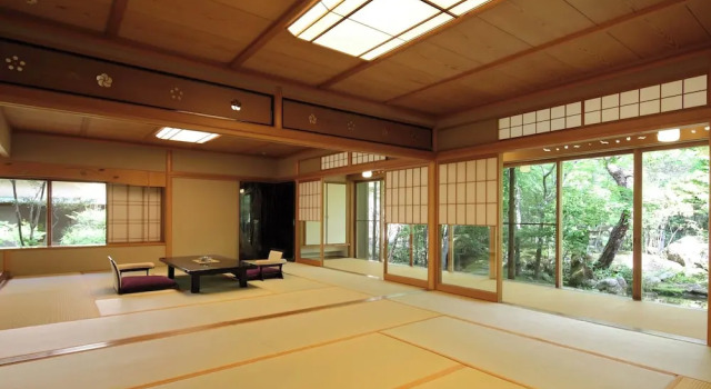 Villa Grand 2 camere con vista sul cortile UNZEN HANZUIRYO by Onko Chishin