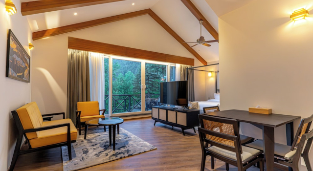 Люкс Executive с балконом и с видом на сад Nivasana Manali - A Luxury Boutique Hotel