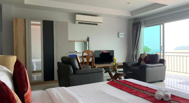 Двухместный номер Deluxe с балконом и с видом на море Da Bungalows