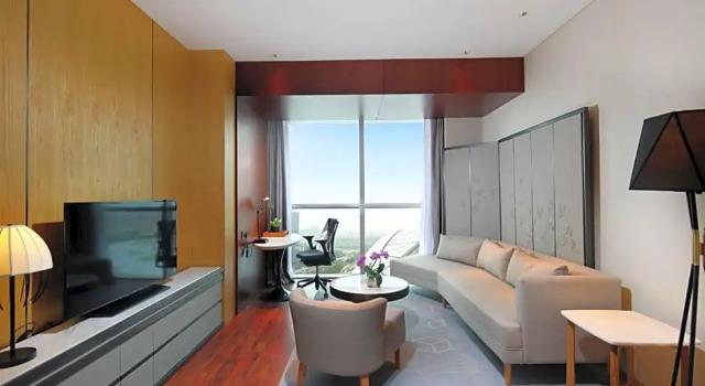Двухместный люкс Deluxe Hilton Garden Inn Zhuhai Hengqin