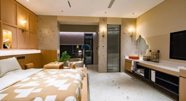 Кровать в общем номере Beijing Huairou Suxin Xiaozhu Homestay
