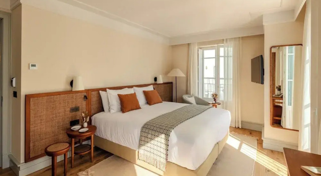 Двухместный номер Deluxe с балконом Palácio de Tavira, a Small Luxury Hotel of the World