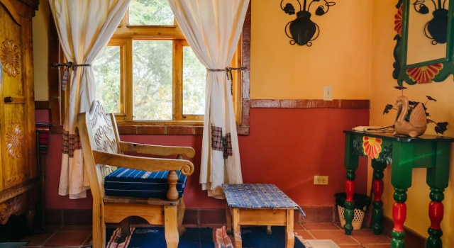 Номер Standard с балконом и с видом на озеро Hotel y Cafe La Casa del Mundo