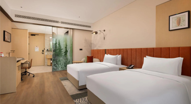 Двухместный номер Deluxe с видом на реку Hilton Garden Inn Songyuan Ningjiang