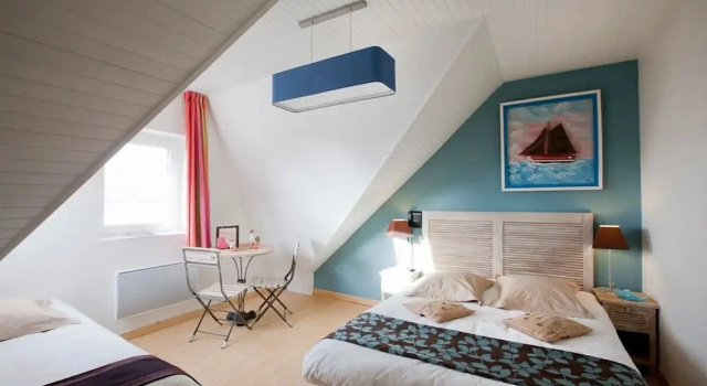 Номер Standard с видом на море Hôtel Beauséjour Erquy