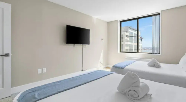 Апартаменты Comfort c 1 комнатой с балконом и с видом на город Walkable DC View Apartments