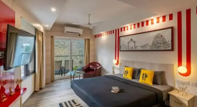 Двухместный номер Luxury с красивым видом из окна The Hosteller Bam Rishikesh - Poshtel
