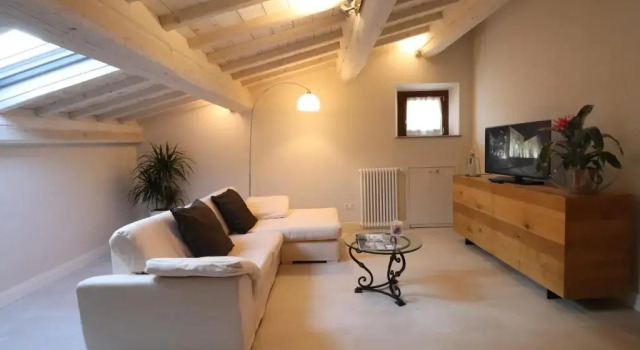 På øverste etage lejlighed Il Borgo di Villa Cellaia