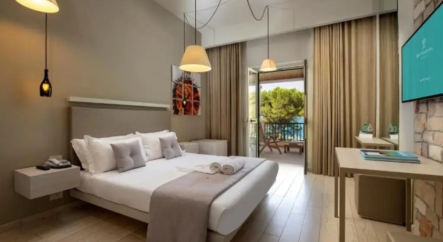 Двухместный номер Deluxe с видом на море Gattarella Family Resort Puglia - Self catering accommodations in the pinewood