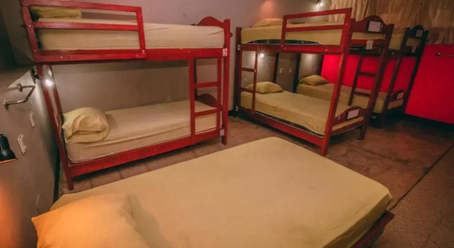 Кровать в общем номере Hostel Nucapacha