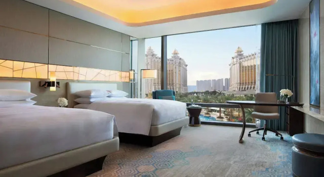 Camera quadrupla Standard con vista JW Marriott Hotel Macau