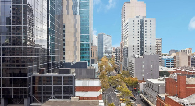 Deluxe quadruple chambre Vue sur la ville Melbourne Marriott Hotel