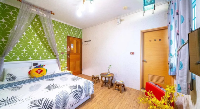 Четырёхместный номер Standard с балконом и с красивым видом из окна Yilan Real Fun Homestay