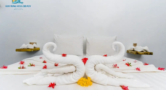 Двухместный номер Deluxe с балконом и с видом на океан Koh Rong Hill Beach Resort