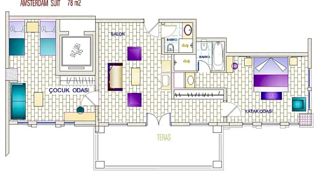 Люкс Princess Maxima с 2 комнатами Orange County Kemer