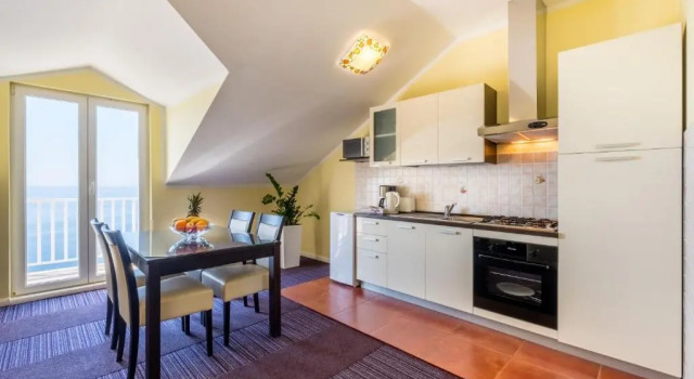 Апартаменты c 1 комнатой с балконом и с видом на море Apartments Stella Maris