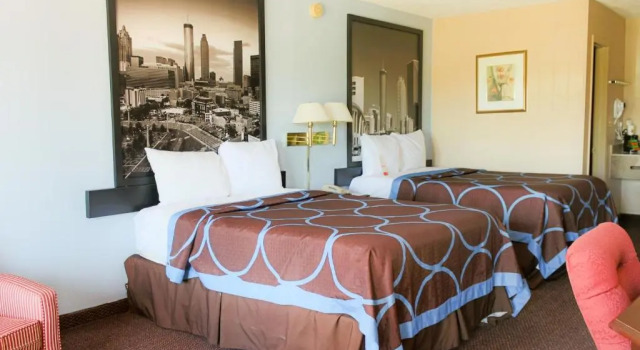 Четырёхместный номер Standard Super 8 by Wyndham College Park/Atlanta Airport West