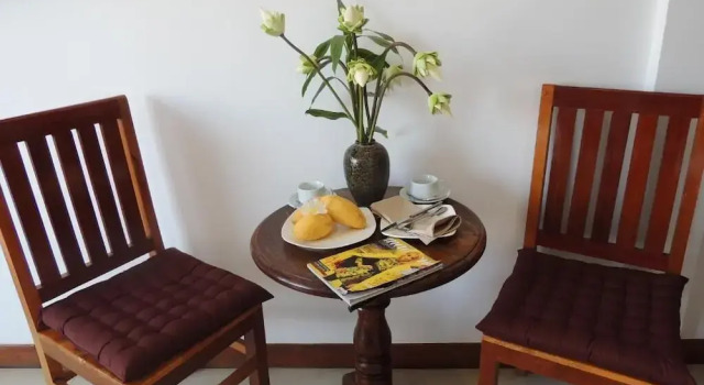 Двухместный номер Deluxe с балконом и с видом на бассейн La Villa du Bonheur