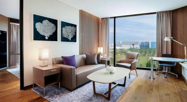 Люкс c 1 комнатой с видом на парк Courtyard by Marriott Seoul Botanic Park