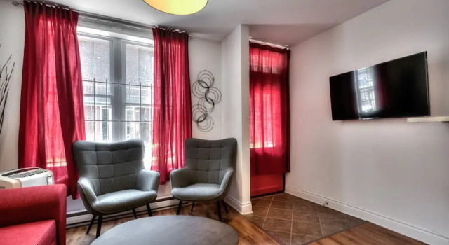 Studios Montcalm Montreal, Book Lejlighed Lejligheder i Montreal, nær Clock Tower Beach, Lejlighed