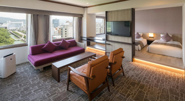 Трёхместный номер Deluxe HOTEL MYSTAYS Matsuyama