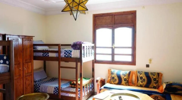 Кровать в общем номере Emallayan Hostel