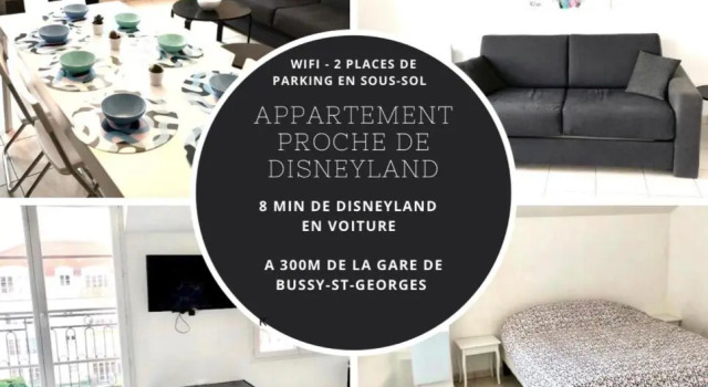 PARIS/DISNEY 50m2 +Balcon Paris’land Appartement, Забронировать Апартаменты/квартира Отели в центре Бюсси-Сен-Жорж, в центре