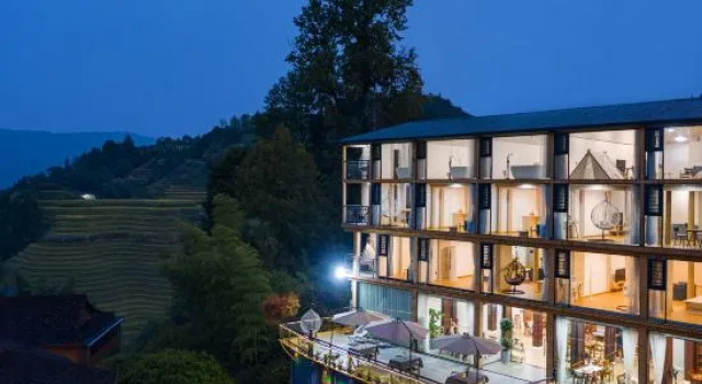 Longji Terrace Panoramic Homestay (Xishan Yule Qianfen Ladder Observation Deck)