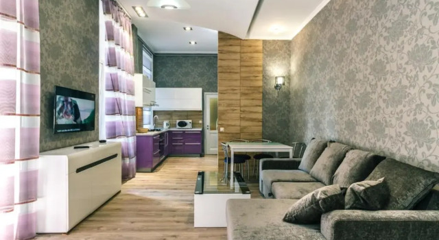 One bedroom. 6 Zankovetskoi St. Near a Khreschatyk, Rezervovat Apartmán Kyjev Kijev