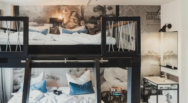 Кровать в общем номере Pyjama Park St Pauli Hotel und Hostel