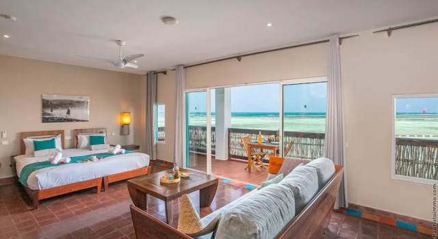Апартаменты c 1 комнатой oceanfront Les Villas du Lagon