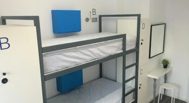 Кровать в общем номере Chameleon Hostel