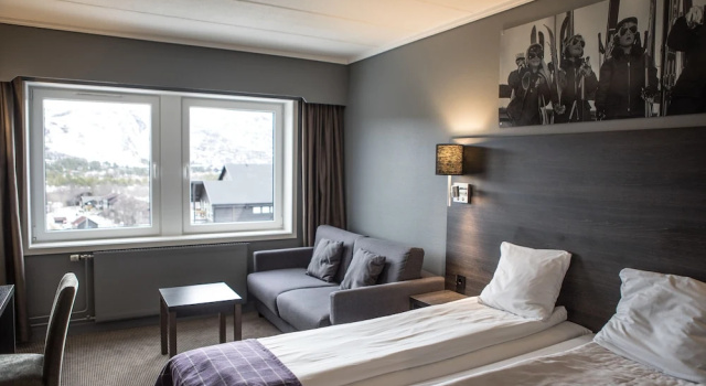 Dağ manzaralı Standart çift kişilik oda Geilo Hotel