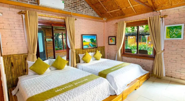 Семейный номер Standard с видом на сад Green Peace Bungalow