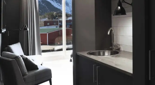 Люкс с балконом и с видом на океан Solsiden Brygge Rorbuer