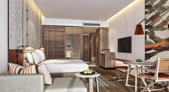 Standardowy dwuosobowy pokój Courtyard by Marriott Beijing Yanqing