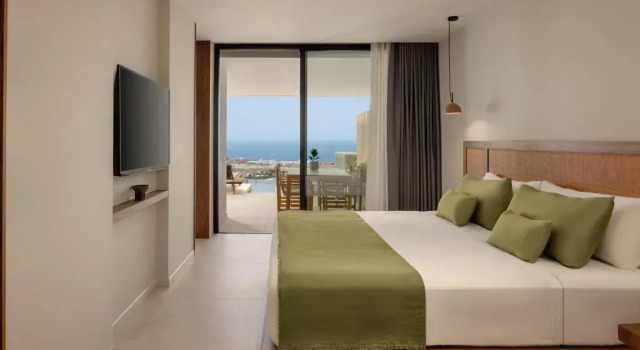Люкс с бассейном Deluxe с 2 комнатами с панорамным видом на море Royal Hideaway Corales Villas