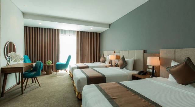 Трёхместный номер Deluxe Muong Thanh Vien Trieu apartment