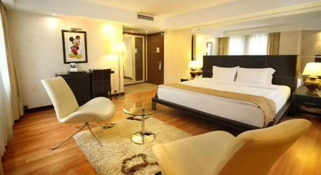 Executive Dvoulůžkový s manželskou postelí pokoj Cartoon Hotel