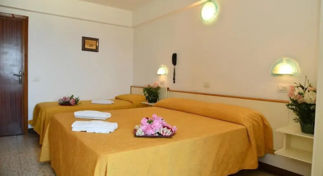 Трёхместный номер Standard с видом на море Hotel Villa Rosa