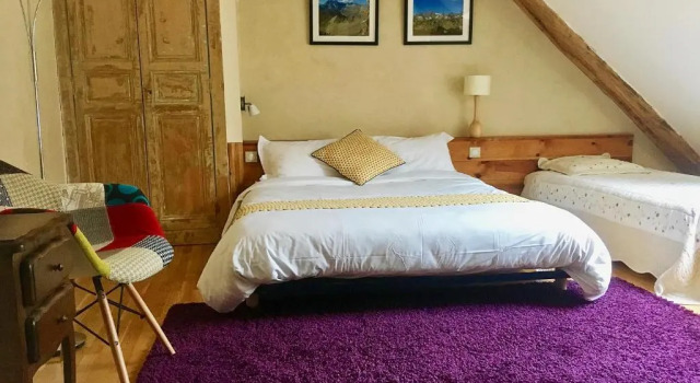 Двухместный номер Deluxe с видом на горы Chambre dHôtes La Grange des Ecrins